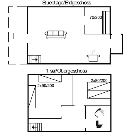 Leilighet Nase - 2km From The Sea By Interhome